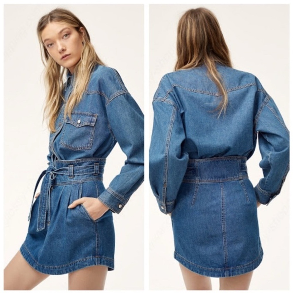 Wilfred free tie mini skirt